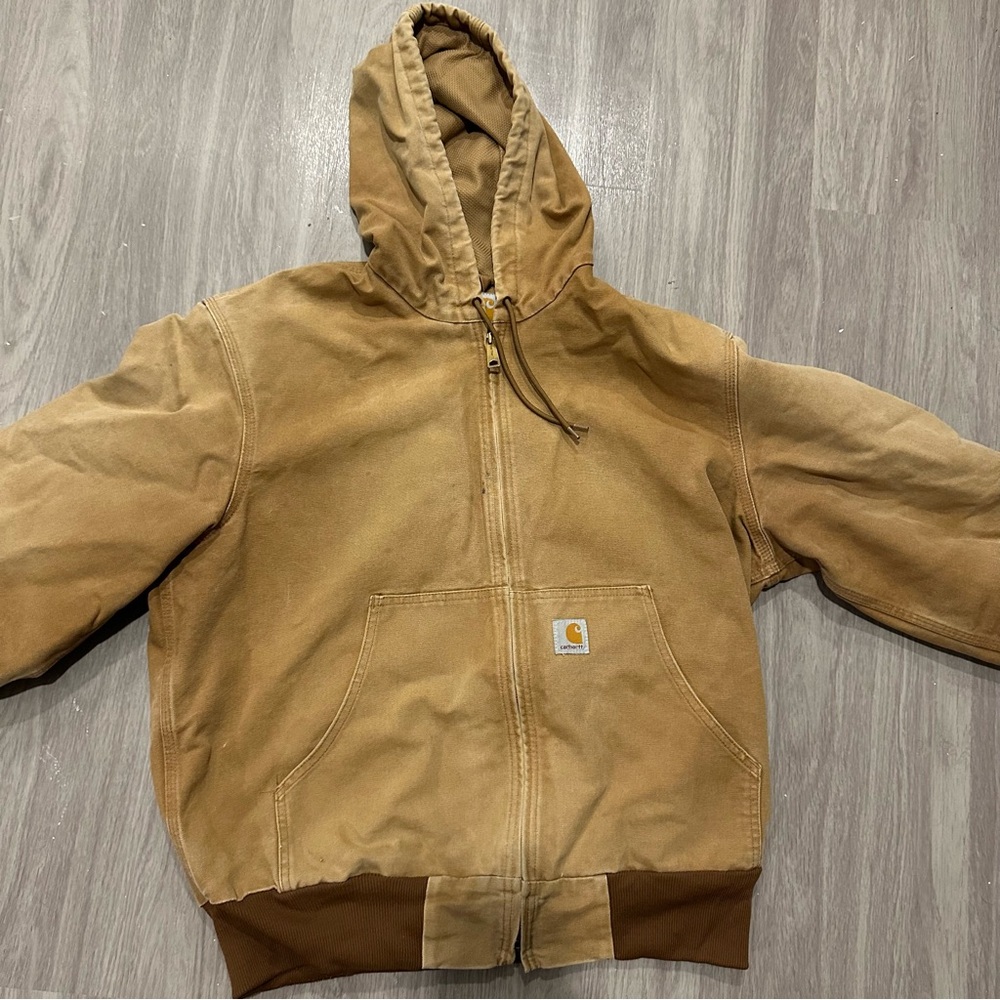 Carhartt Tan Hooded Jacket